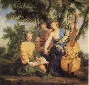 Meplomene Erato und Polymnia Eustache Le Sueur